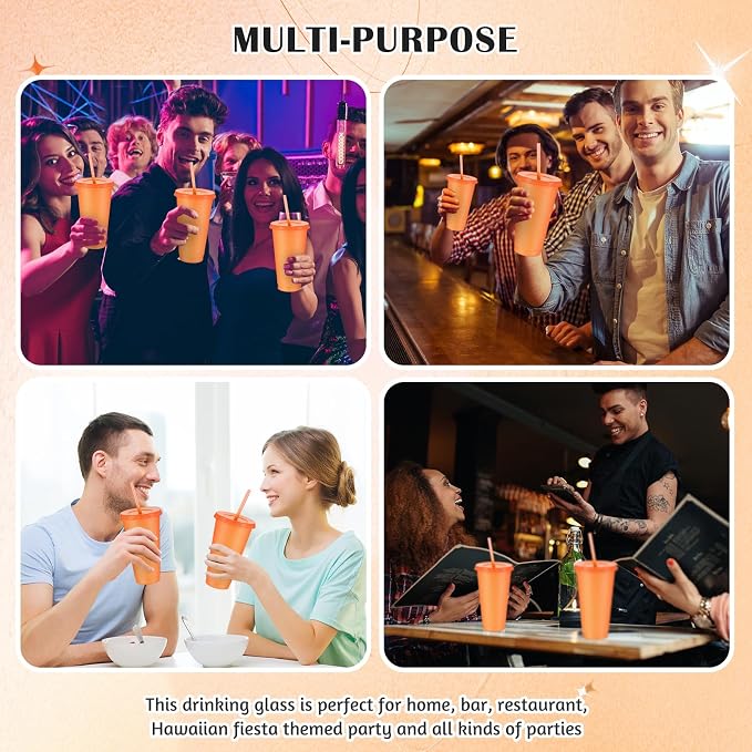 Uiifan 6 Pcs 24 oz Reusable Tumbler - Image 6