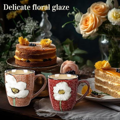 Maxdot 12oz Ceramic Coffee Mugs, Glazing Process Coffee Cup - Image 7