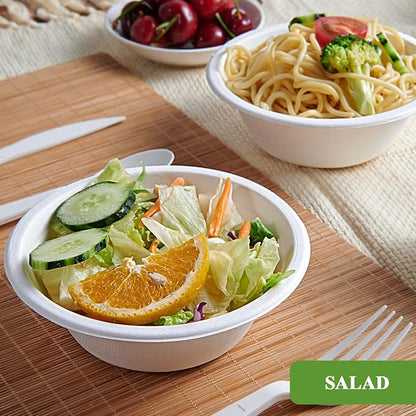 Vplus 200 Pack 12 OZ Paper Bowls, Disposable Compostable Bowls Bulk, - Image 4