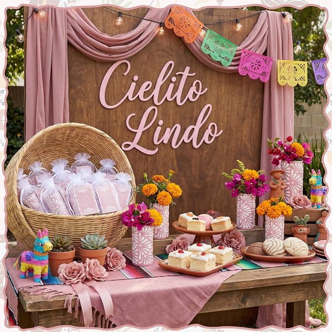 12 Set Cielito Lindo Party Favors, Handleless | Mexican Tequila Shot Glasses - Image 3