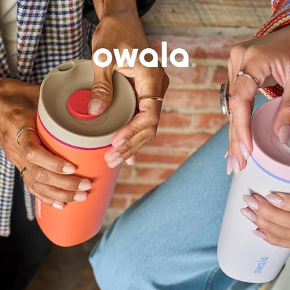 Owala SmoothSip Slider Insulated Stainless Steel Coffee Tumbler, Reusable Iced - Image 5