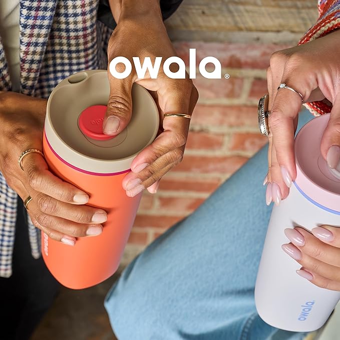 Owala SmoothSip Slider Insulated Stainless Steel Coffee's Tumbler, Reusable - Image 5