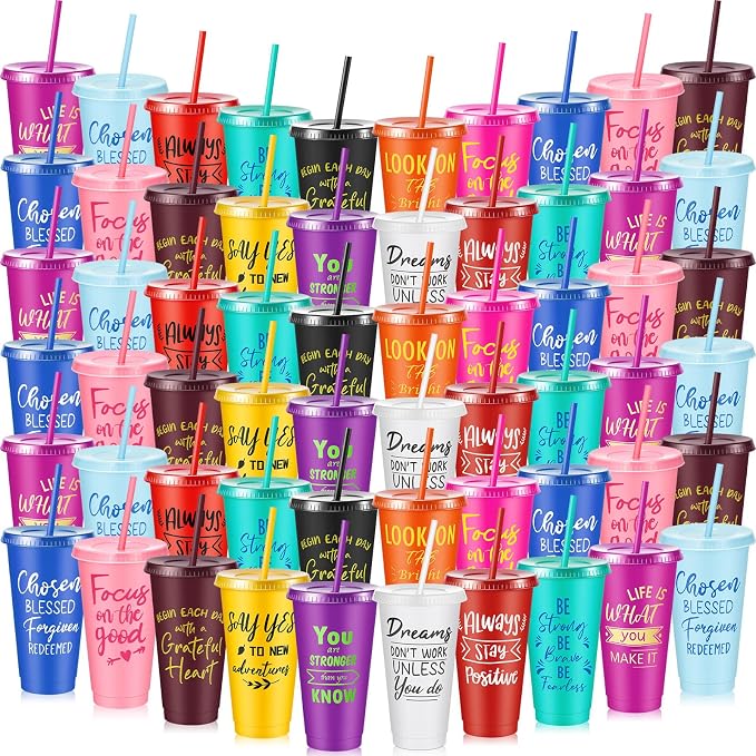 Uiifan 100 Pcs Inspirational Cups Bulk by Uiifan