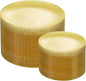 Rubtlamp 100Pcs Yellow Gold Plastic Plates, Hammered Plastic Plates Include 50 by Rubtlamp