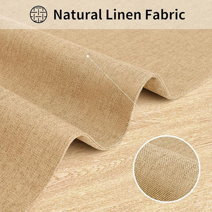 Cloth Placemats, Set of 4 Heat-Resistant Cotton Linen Blend Double Layered Machine Washable Place Mats, Wrinkle Free Thick Fabric Dining Table Mats for Indoors & Outdoors (Cream Beige, 4)