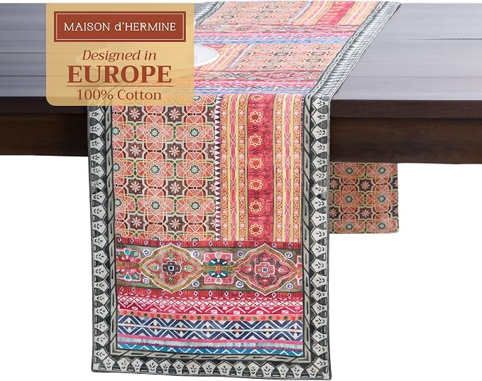 Maison d' Hermine Table Runner 100% Cotton 14.50" x 108" | Table Runners 108 by MaisondHermine
