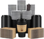Clawsoff 100 Pack 16 oz Disposable Paper Coffee Cups by BuyNow