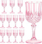 7OZ Plastic Wine Glasses, Reusable Vintage Goblets Unbreakable Drinking Glasses by Unknown