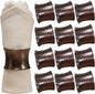 Decorative Metal Drum Napkin Rings Set of 12 by ALPHALivingHOME