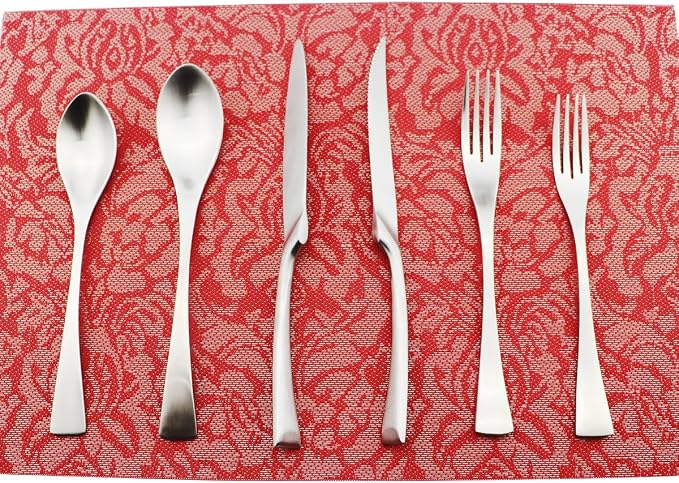 24-Piece Flatware Set, Extra Thick Heavy Duty - Image 8