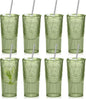 8 Set 20oz Vintage Plastic Tumbler by Unknown