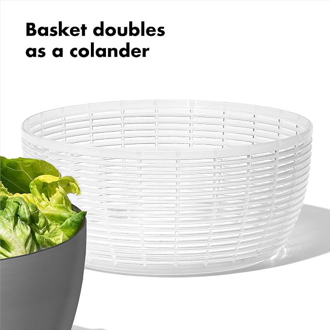 OXO Steel Salad Spinner - Image 6