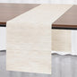 Myir JUN White Table Runner Home Decor Dining Table Runners | Vinyl Table by MyirJUN