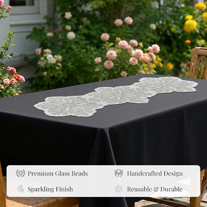 Beaded Table Runner 13 x 36 Inch - Image 7