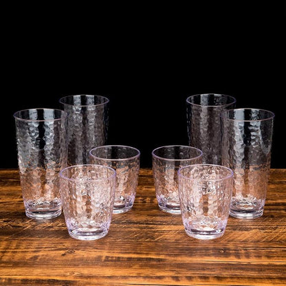 KOXIN-KARLU Hammered 15-ounce and 26-ounce Plastic Tumbler Acrylic Glasses - Image 5