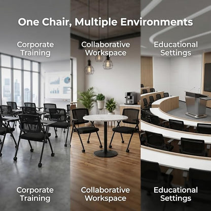 8 Pack Folding Office Chair - Image 4