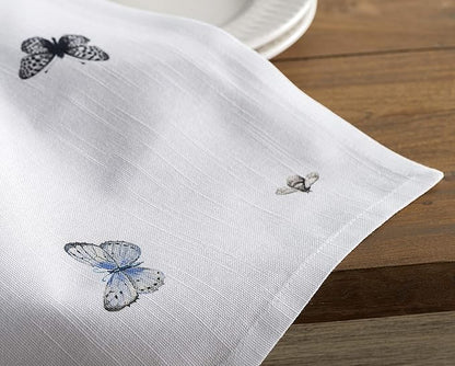Maison d' Hermine Cloth Napkins Set of 4 100% Cotton Everyday Reusable Square Napkins Cloth Washable Dinner Party Wedding Restaurant Valentines Day Decorations Spring/Summer (Printemps, 20" x 20")