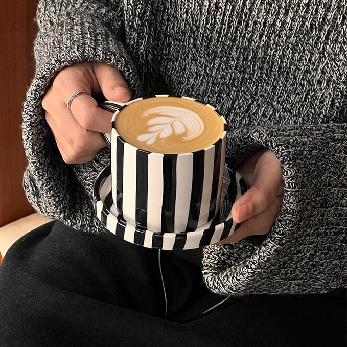 8 Oz Ceramic Coffee Mug Espresso Cups - Image 2