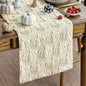 Artoid Mode Beige Soft Faux Fur Pumpkins Fall Table Runner 13x120 Inch | by ArtoidMode