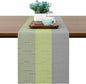 Table Runner 71 Inches Long, Vinyl Woven Farmhouse Table Runners | Washable by Chitomars