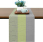 Table Runner 88 Inches Long, Vinyl Woven Farmhouse Table Runners | Washable by Chitomars