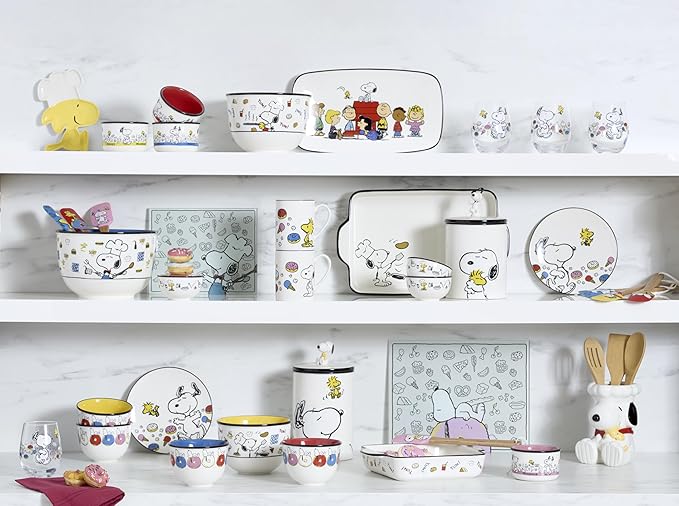 Lenox Chef Snoopy 4-Piece Accent Plates, Appetizer Plate Set - Image 3