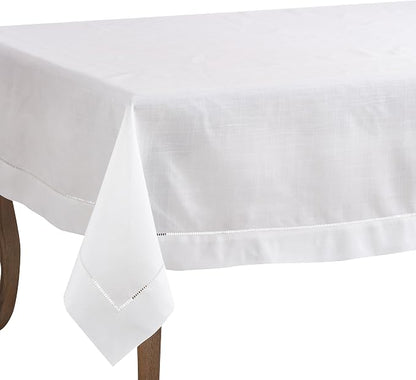 SARO LIFESTYLE Hemstitched Border Tablecloth by SaroLifestyle