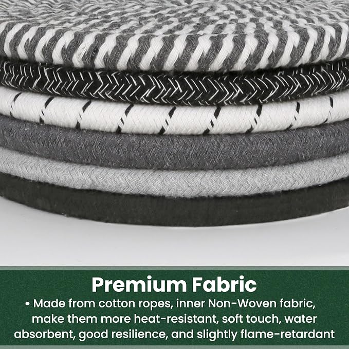 8 Inch Trivets for Hot Dishes, Hot Pots and Pans, Large Coaster for Kitchen - Image 3