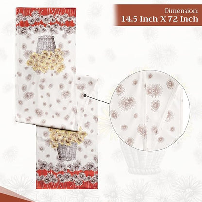 Maison d' Hermine Table Runner 100% Cotton 14.50" x 72" | Table Runners 72 - Image 4