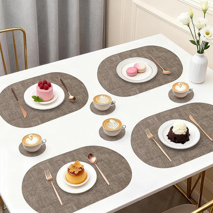 Faux Leather Placemats Set of 6 - Image 6