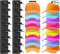 2 Pack Hat Organizer for Baseball Caps, Hat Rack for Wall Hold Up 16 Hats, Strong Adhesive & Screw-in Cap Holder hat hangers for Closet Door & Bedroom