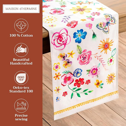 Maison d' Hermine Table Runner 100% Cotton 14.50" x 72" | Table Runners 72 - Image 2