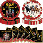 40 Pcs Derby Day Plates and Napkins Set, 9 Inch Run by ZJJZOAA