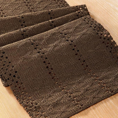 Boho Table Runner Summer Farmhouse Rustic Dining Dresser Scarf Home Decor | - Image 2
