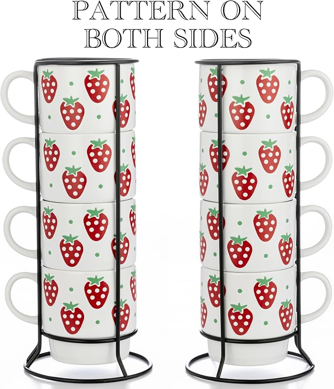 Signature Housewares Stackable Coffee Mug Tower Set - Image 3