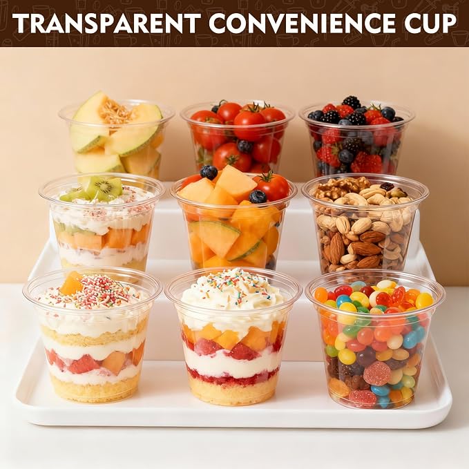 YEEHAW 9 oz 50 Pack Clear Plastic Cups - Image 8