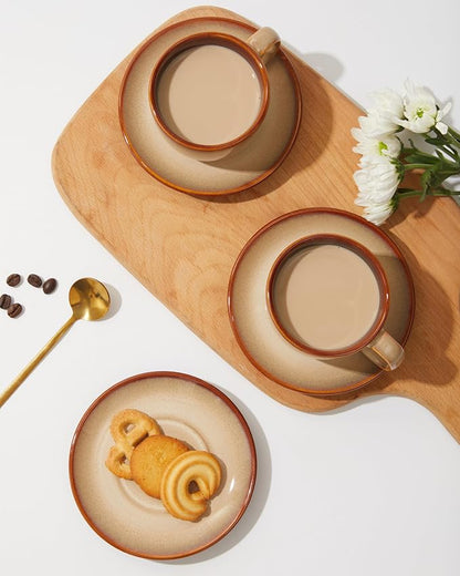 Pokini Stoneware Coffee Cups - Image 4