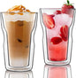 Joeyan Double Wall Glass Tumbler, 16.9oz Tall Insulated Drinking Highball by JoeyanHousehold
