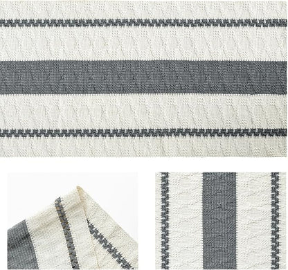 Artoid Mode Dark Green Rustic Woven Table Runner 12x36 Inch | Holiday Farmhouse - Image 6