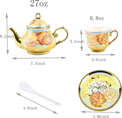 20 Pieces Porcelain Tea Set - Image 6