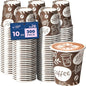 Fit Meal Prep 10 oz Coffee Cups 300 Count, Leak-Proof Hot Cup, Disposable Paper by FMPBRANDS