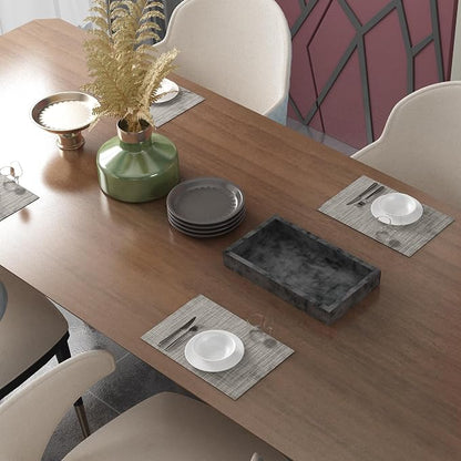 Placemats Set of 4 Washable Indoor | Outdoor Vinyl Place Mats - Image 6