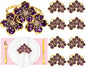 Flower Napkin Rings Set of 8, European Palace-Style Glaze, High-Temperature by Unknown