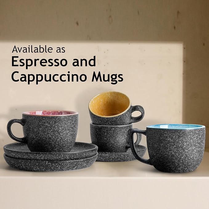 MIAMIO – 2.7 Oz Ceramic Stackable Espresso Cups - Image 4