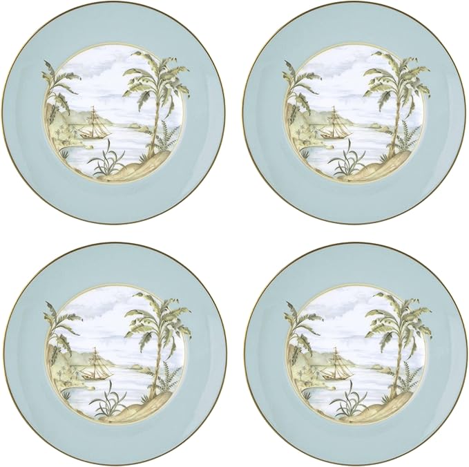 Lenox British Colonial 4-Piece Accent Plates, Appetizer Plate Set by Lenox