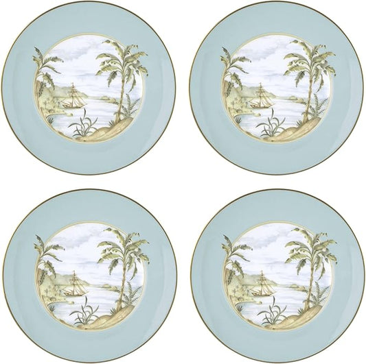 Lenox British Colonial 4-Piece Accent Plates, Appetizer Plate Set by Lenox