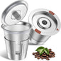 Reusable k Cup Coffee Filters, Universal stainless steel Refillable k Cups by NOALTO