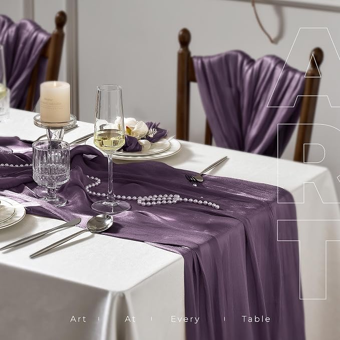 Leetaltree Dazzle Table Runner-Luxury Scarf Table Runner 120 Inch 10FT - Image 5