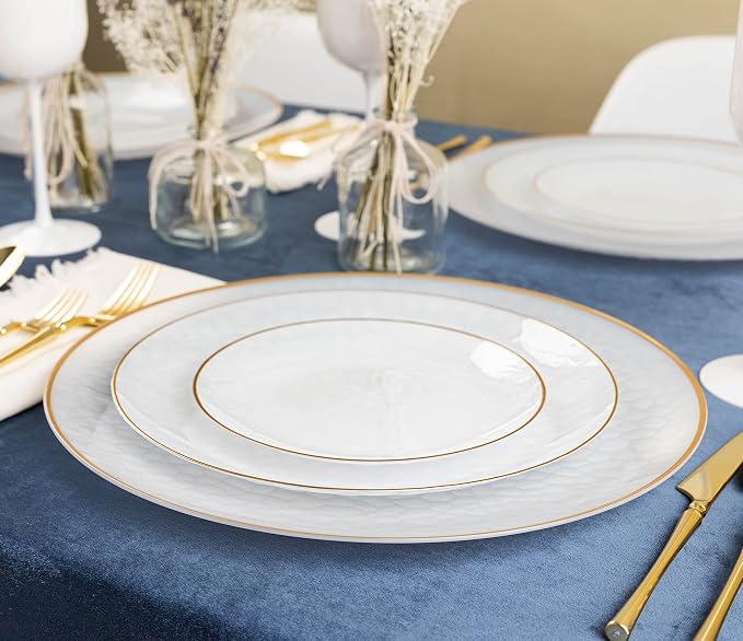 PLASTICPRO 128 Piece Combo Plates Set includes 64-7'' inch Plates & 64-10'' - Image 5