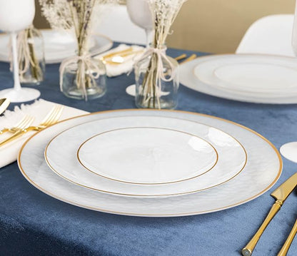 PLASTICPRO 128 Piece Combo Plates Set includes 64-7'' inch Plates & 64-10'' - Image 5